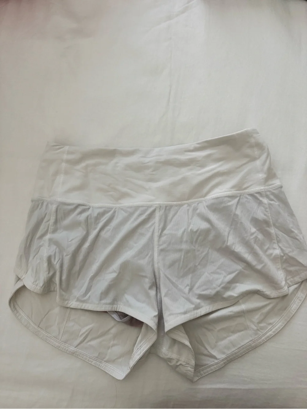 Lululemon Speed Up White Shorts
